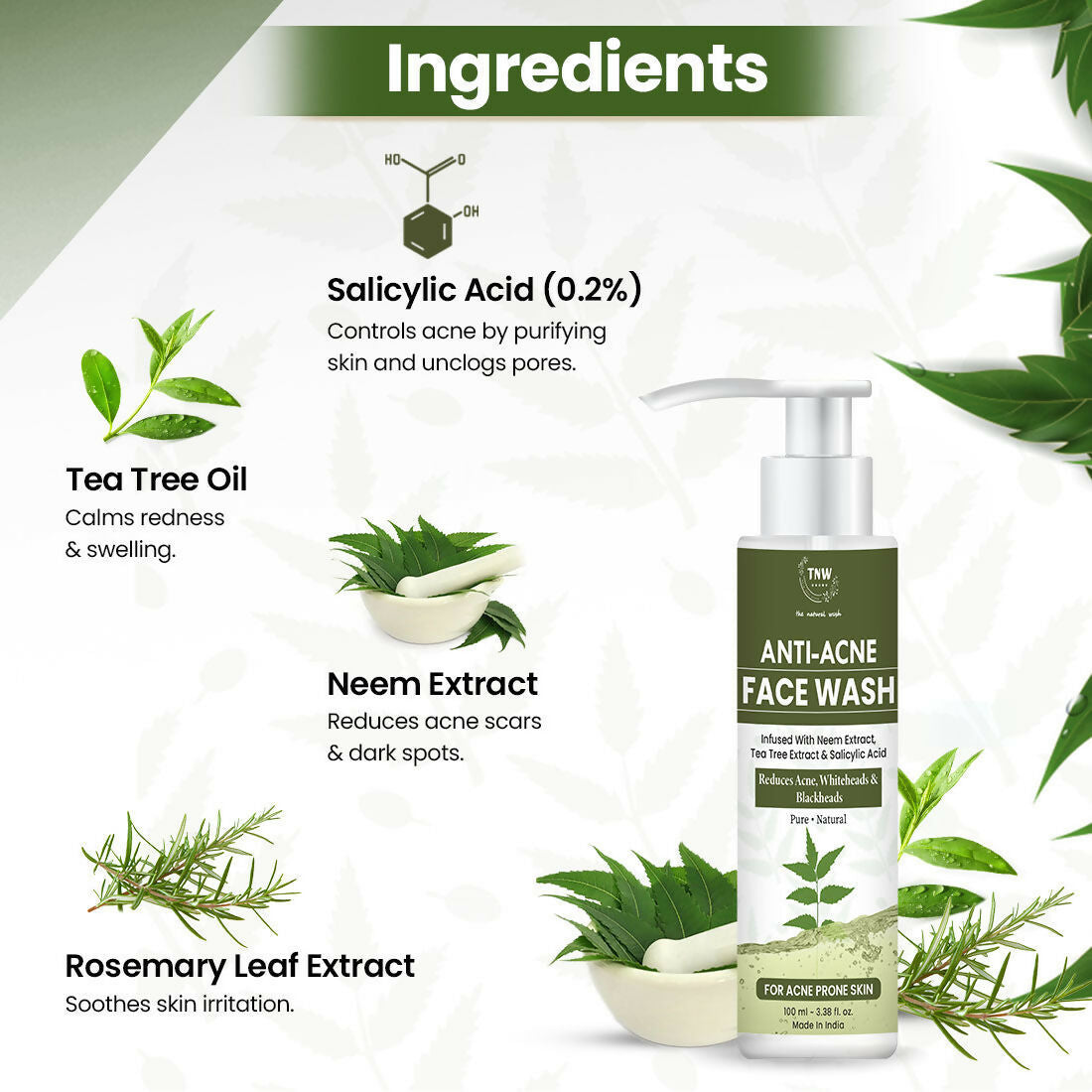 The Natural Wash Anti Acne Face Wash