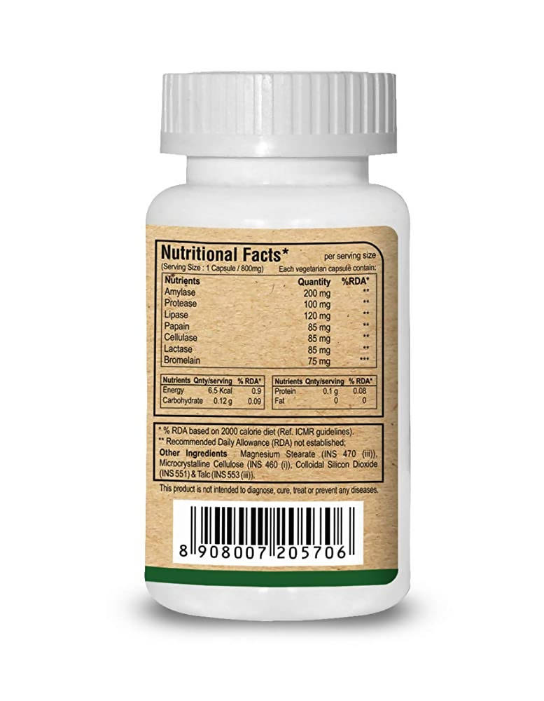 Pure Nutrition Digestive Enzymes with Bromelain Veg Capsules
