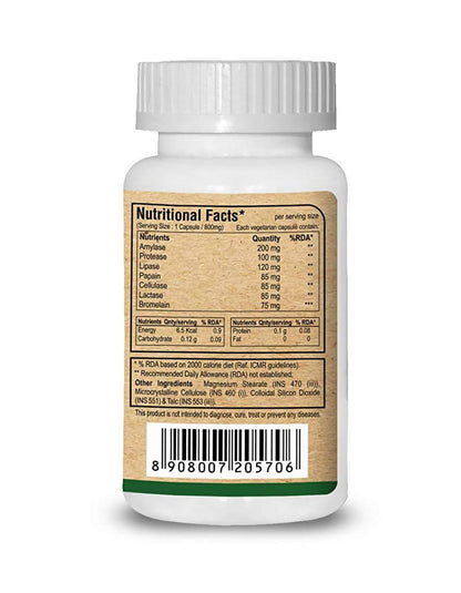 Pure Nutrition Digestive Enzymes with Bromelain Veg Capsules