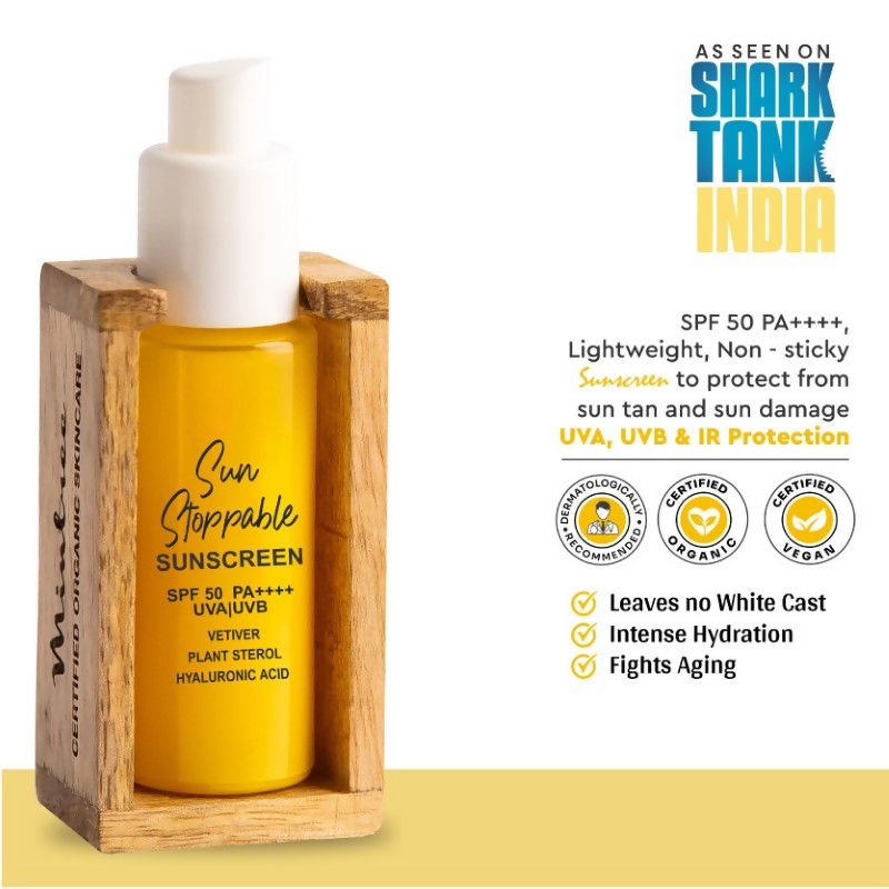 Mintree Certified Organic & Vegan Sun Stoppable Sunscreen SPF 50 PA++++