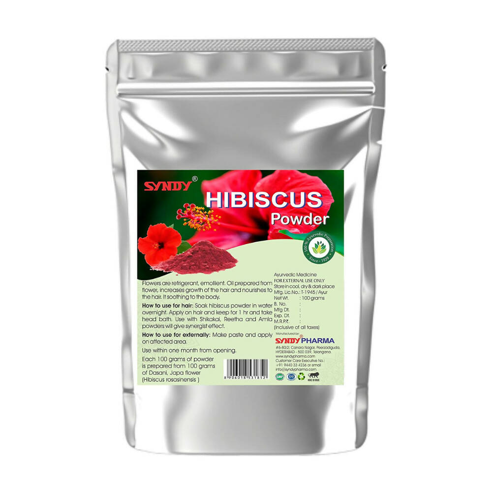 Buy Syndy Pharma Hibiscus Powder for Hair from DrMediCart, Ship from India to USA