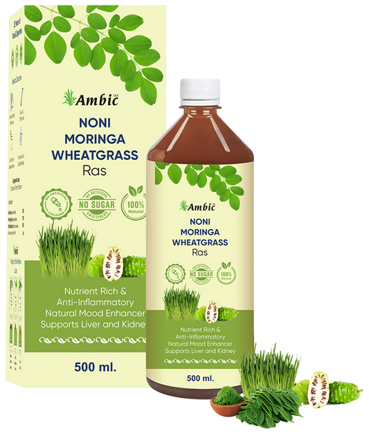 Ambic Noni Moringa Wheatgrass Ras