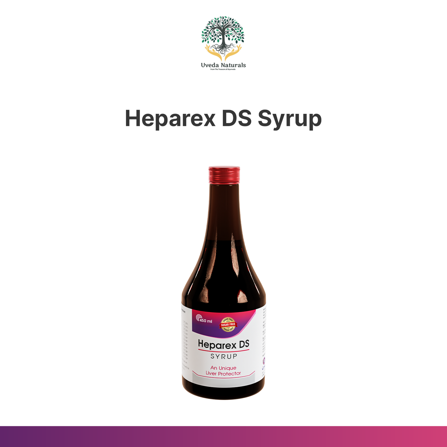 Uveda Naturals Heparex DS Sugar-Free Syrup