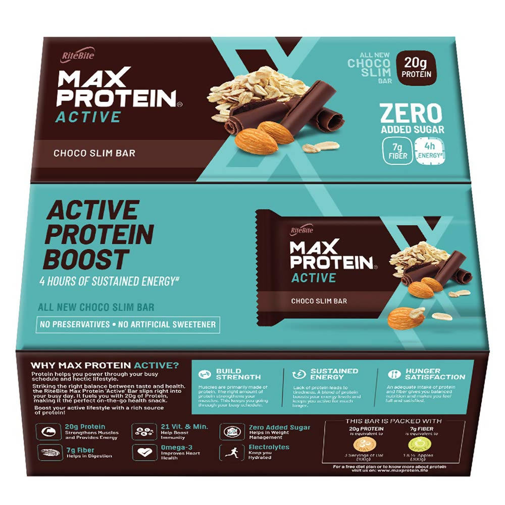 RiteBite Max Protein Active Choco Slim Bar