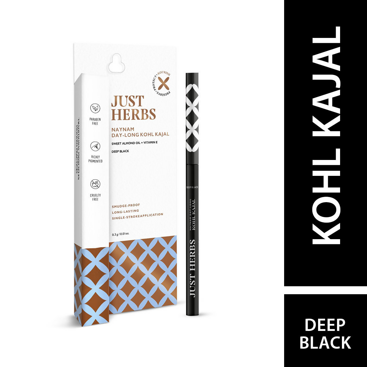 Just Herbs Naynam Day - Long Kohl Kajal