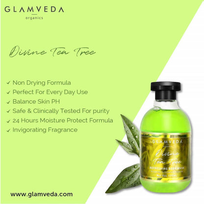Glamveda Divine Tea Tree Nourishing Body Wash