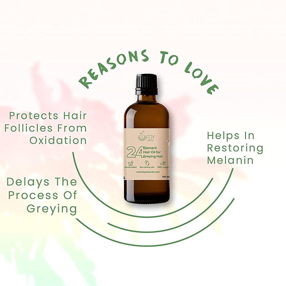 FOY Naturals 24 Element Hair Oil For Greying Hair