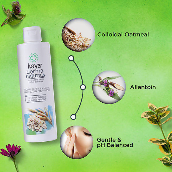 Kaya Colloidal Oatmeal & Allantoin Exfoliating Body Wash
