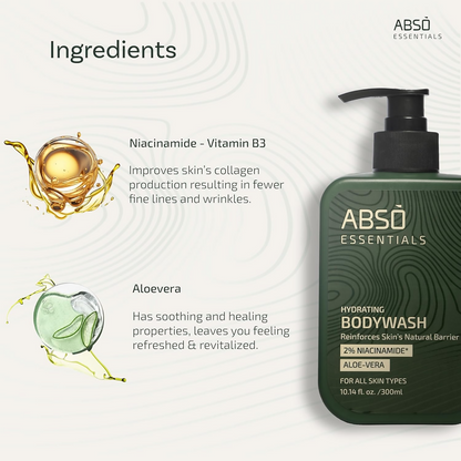 Abso Essentials 2% Niacinamide Hydrating Body Wash