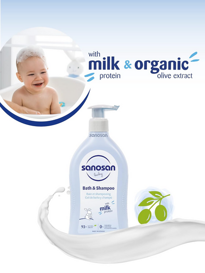 Sanosan Baby Bath and Shampoo SLS Free