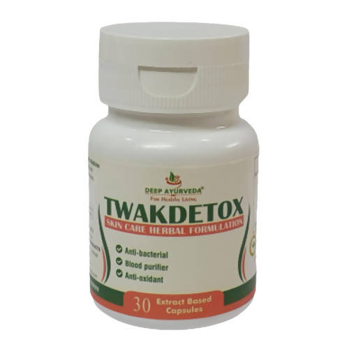 Buy Deep Ayurveda Twakcleanse  500mg Veg Capsules from DrMediCart, Ship from India to USA