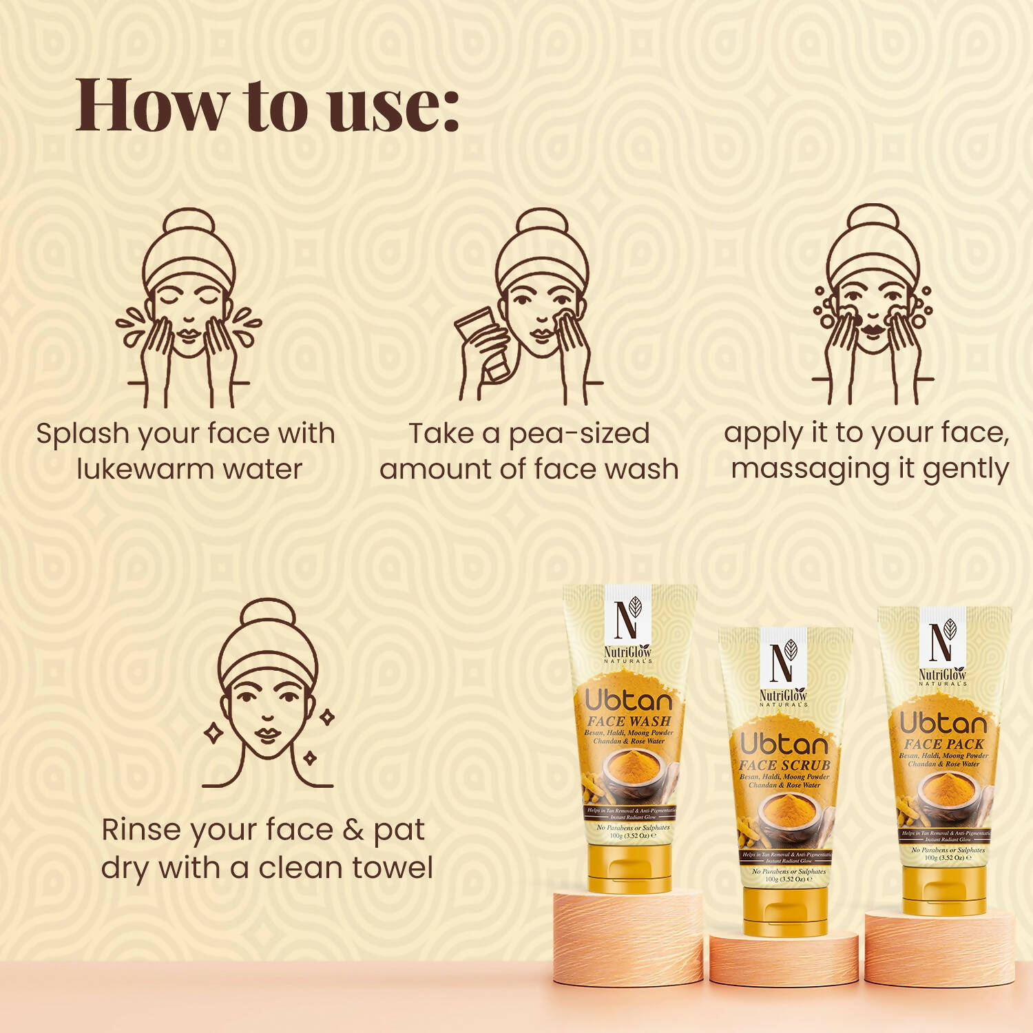 NutriGlow NATURAL'S Ubtan Face Wash