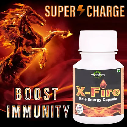 Hashmi Pharmacy X-Fire Capsule for Strength, Stamina, Energy, Power Men