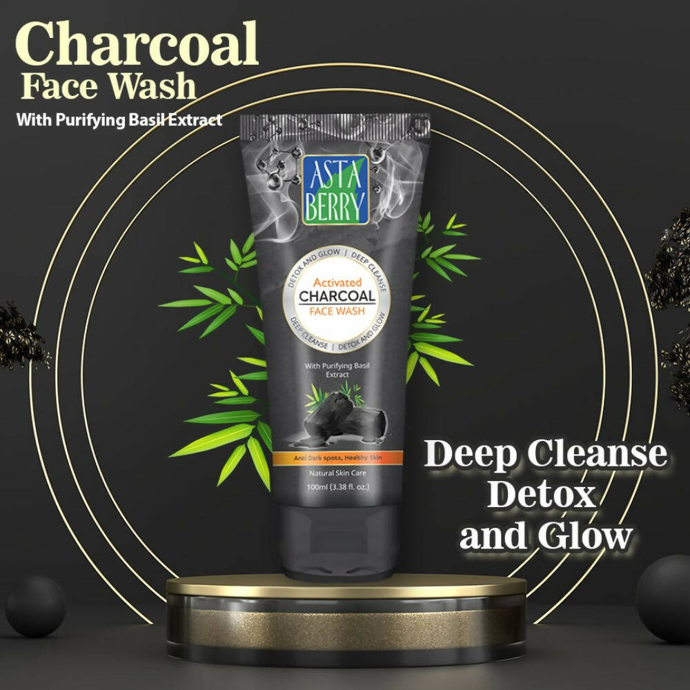 Astaberry Charcoal Face Wash- Detox & Glow - DrMediCart