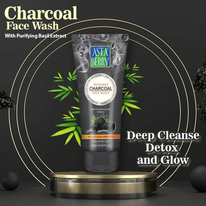 Astaberry Charcoal Face Wash- Detox & Glow - DrMediCart