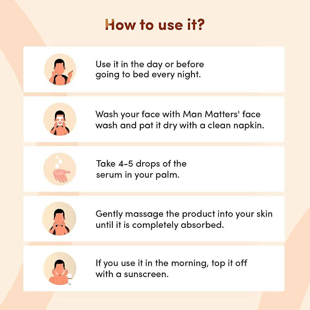 Man Matters Rejuv Face Serum For Men With Niacinamide & Kakadu Plum For All Skin Types