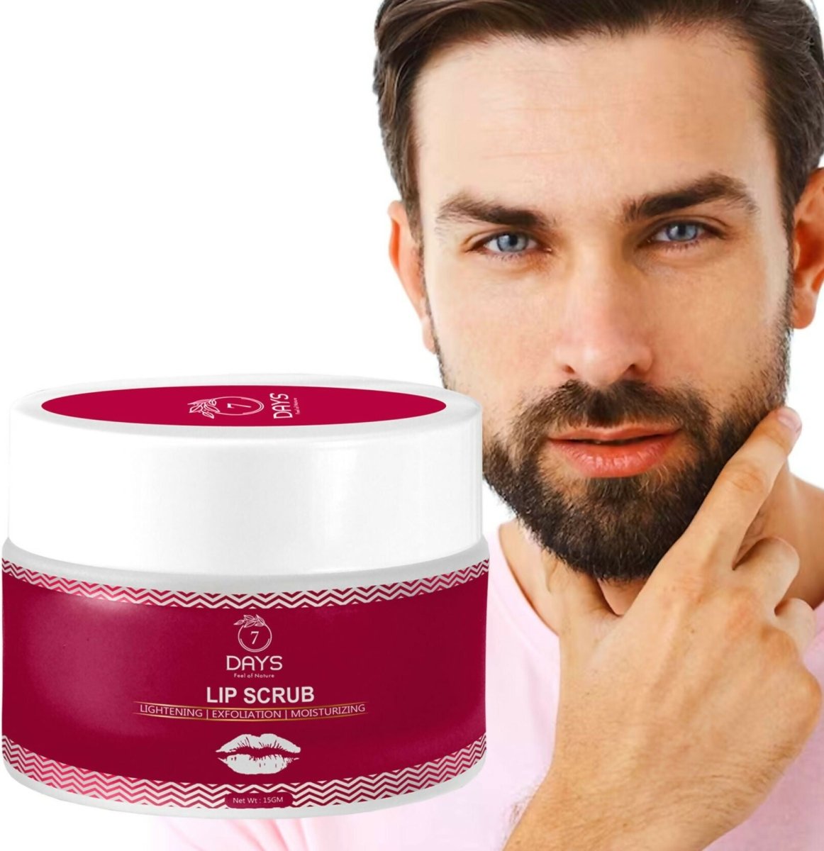 7 Days Organic Beetroot Lightening Balm for Dark, Chapped & Pigmented Lips Scrub