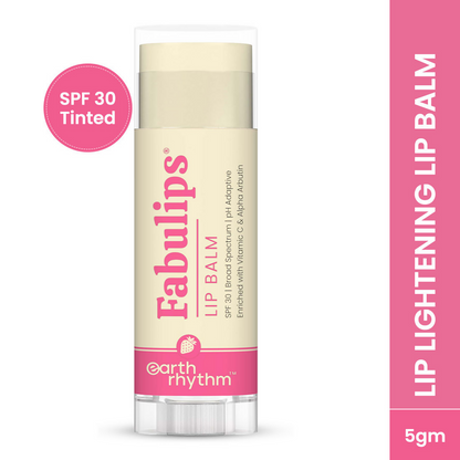 Earth Rhythm Fabulips Lip Balm SPF 30 Broad Spectrum PH Adaptive With Vit C & Kojic Acid