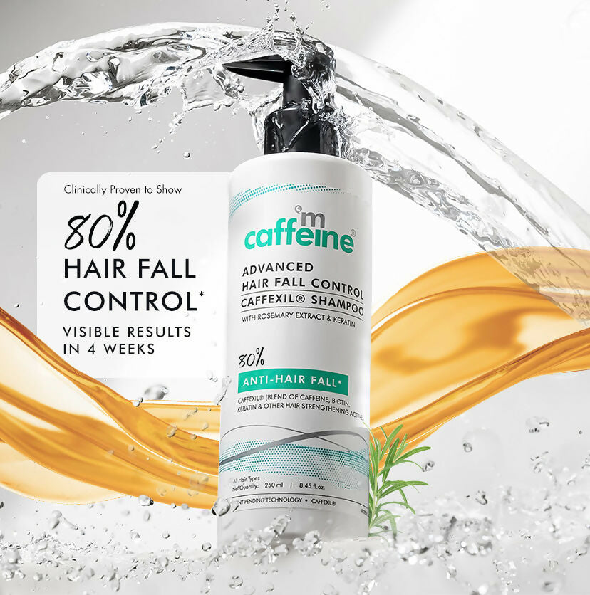 mCaffeine Advanced Hair Fall Control Caffexil Shampoo with Rosemary