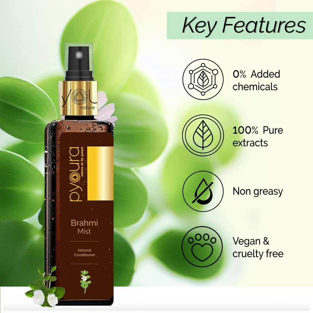 Pyoura Brahmi Non-Oily Hair Spray Serum Mist Natural Conditioner