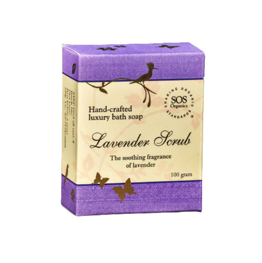 Buy SOS Organics Lavender Scrub Luxury Bath Soap from DrMediCart, Ship from India to USA