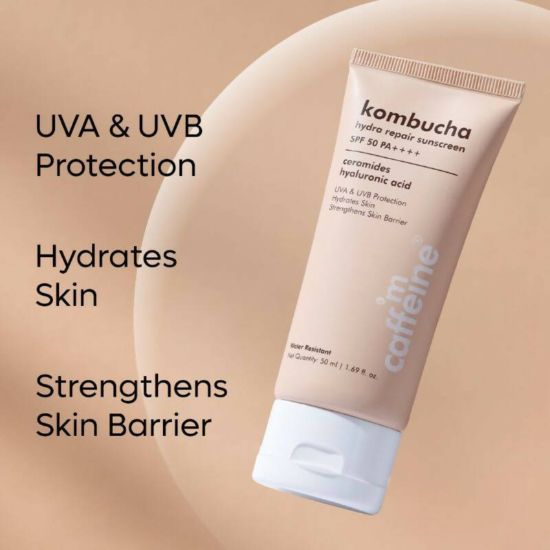 Buy mCaffeine Kombucha Hydra Repair Sunscreen SPF50 PA++++ from DrMediCart, Ship from India to USA