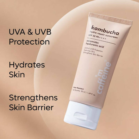 Buy mCaffeine Kombucha Hydra Repair Sunscreen SPF50 PA++++ from DrMediCart, Ship from India to USA