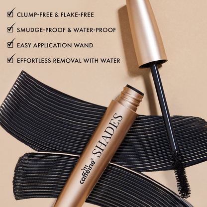mCaffeine Shades Volume Define Tubing Mascara - Black
