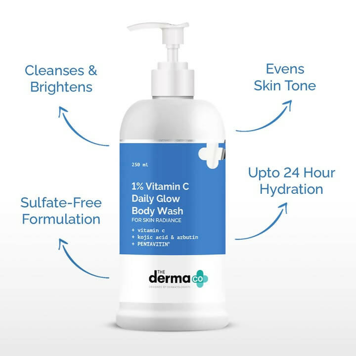 The Derma Co 1% Vitamin C Daily Glow Body Wash - Drmedicart