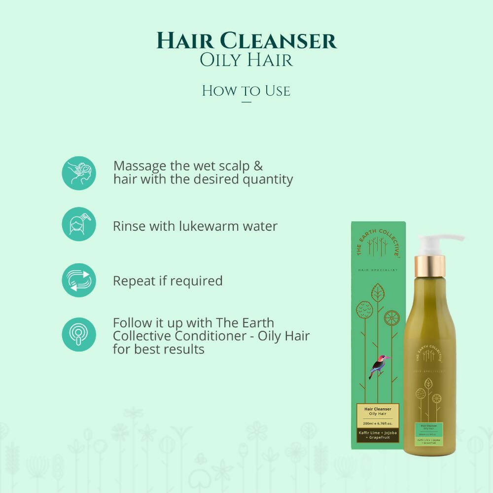 The Earth Collective Hair Cleanser - Oily Hair- Shampoo - Drmedicart