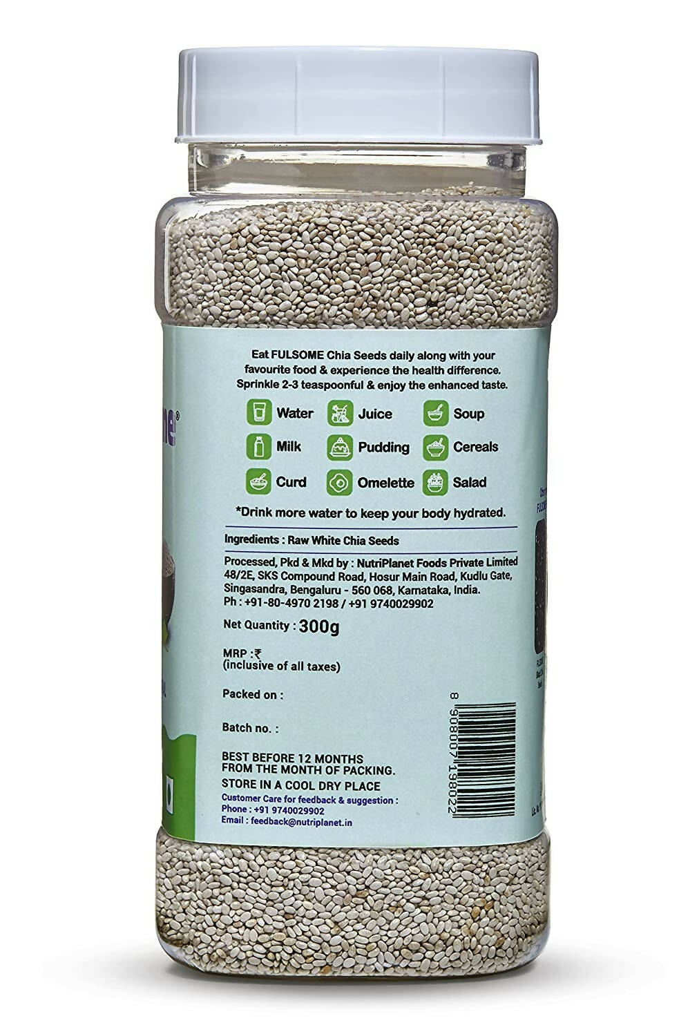 Fulsome Premium White Chia Seeds