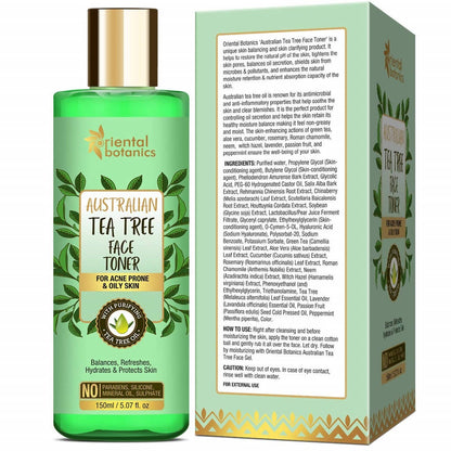 Oriental Botanics Australian Tea Tree Anti Acne Face Toner