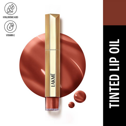 Lakme 9to5 Overtime Shine Tinted Lip Oil  - Cocoa Truffle