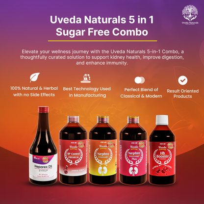 Uveda Naturals 5-in-1 Sugar Free Combo