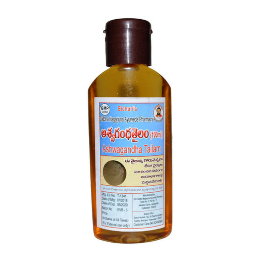 Buy Siddha Nagarjuna Ayurveda Ashwagandha Tailam from DrMediCart, Ship from India to USA