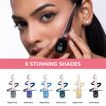 Mila Beaute Glaze Artist Waterproof & Smudge Proof Eyeliner - Infinite Blue
