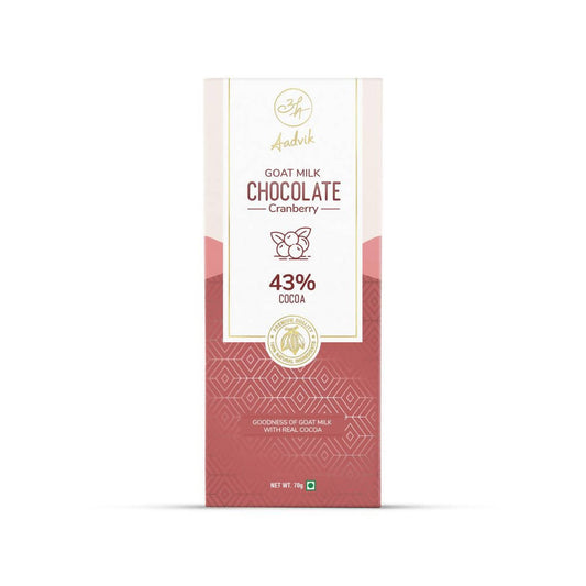 Buy Aadvik Goat Milk Chocolate - Cranberry from DrMediCart, Ship from India to USA