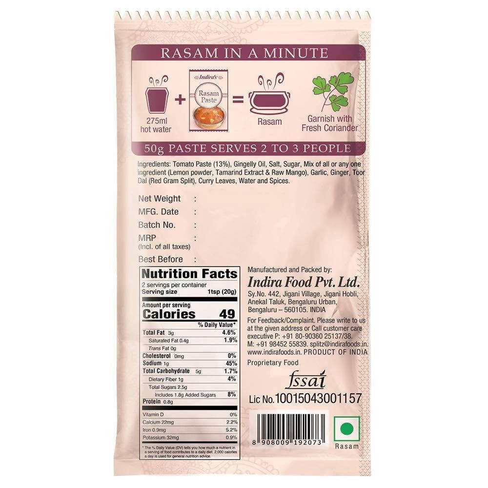 Indira's Rasam Paste Tomato Rasam