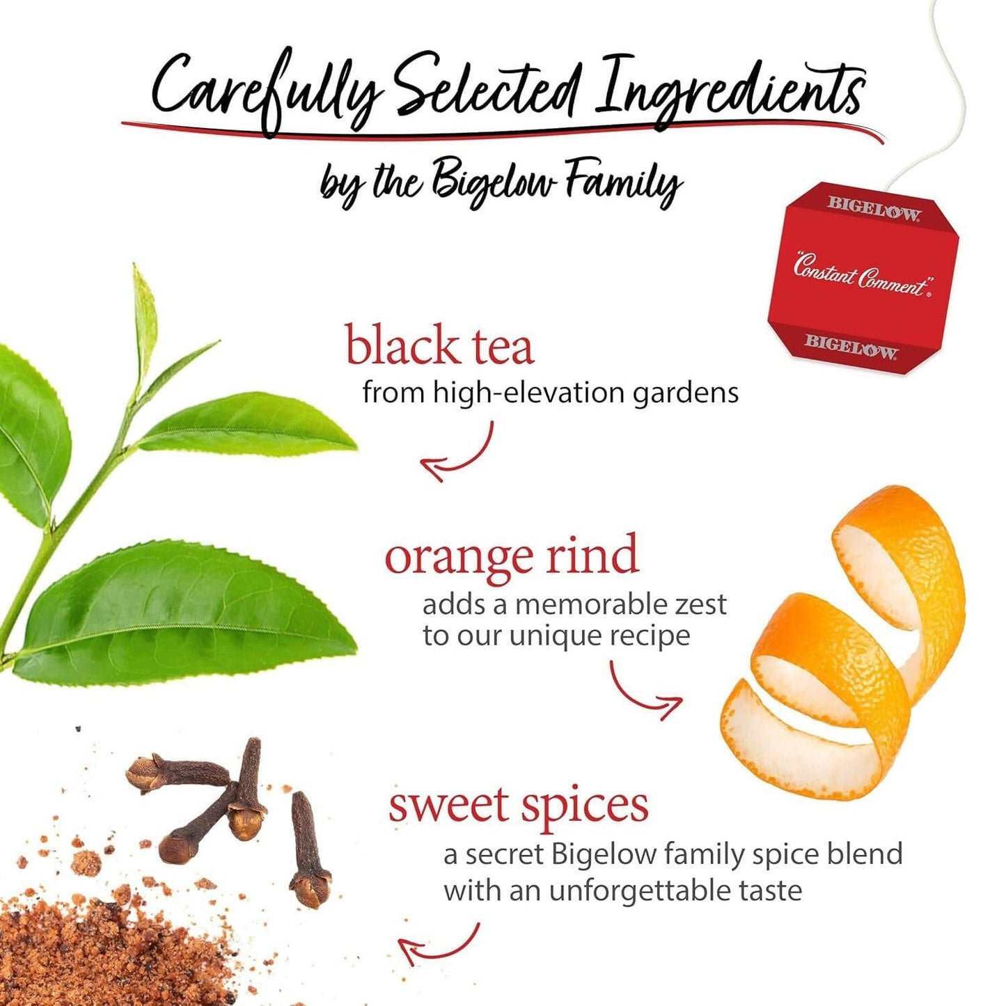 Bigelow Tea Constant Comment Black Tea Freshness & Aroma Caffeinated