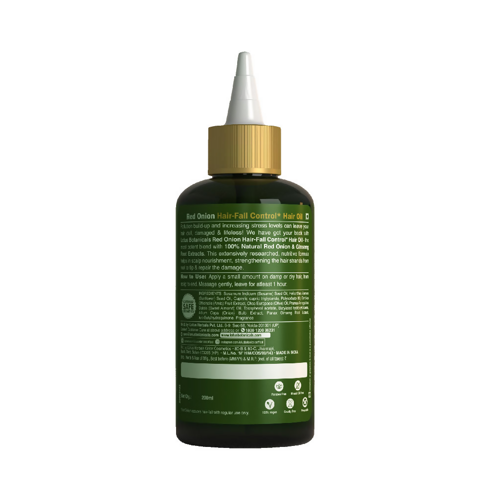 Lotus Botanicals Red Onion Hair Fall Control Hair Oil