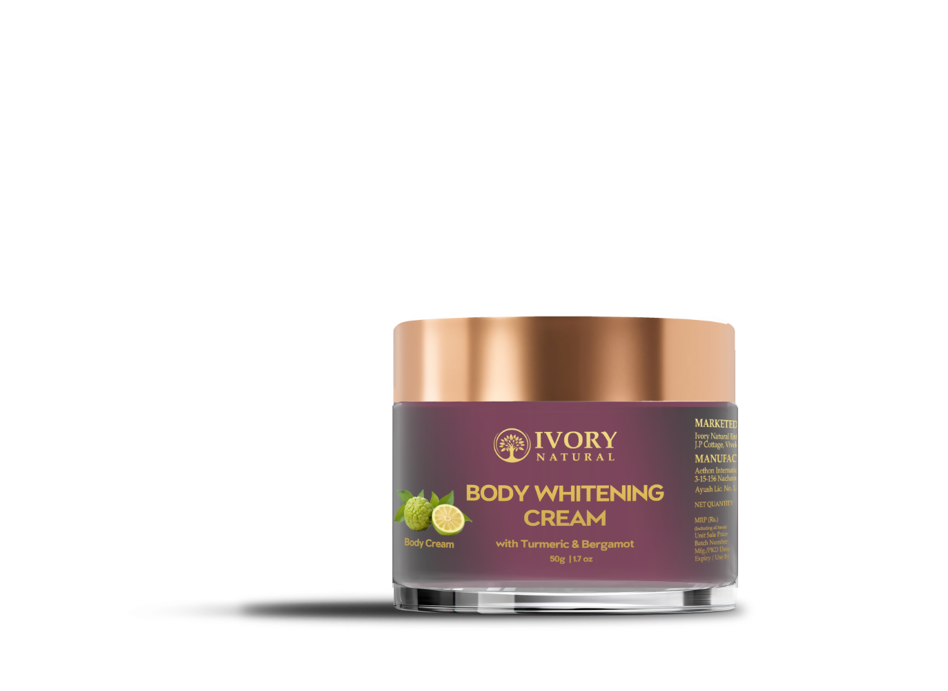 Ivory Natural Body Whitening Cream - Achieve Even Skin Tone And Smooth Texture For A Radiant Glow