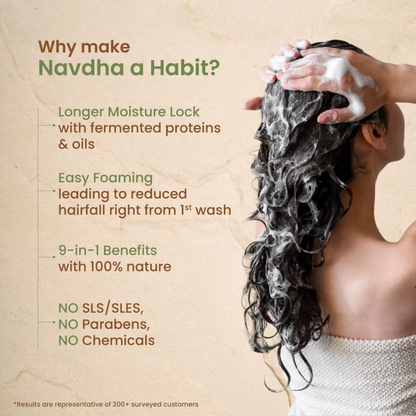 Nat Habit Aloe Peanut Navdha Shampoo