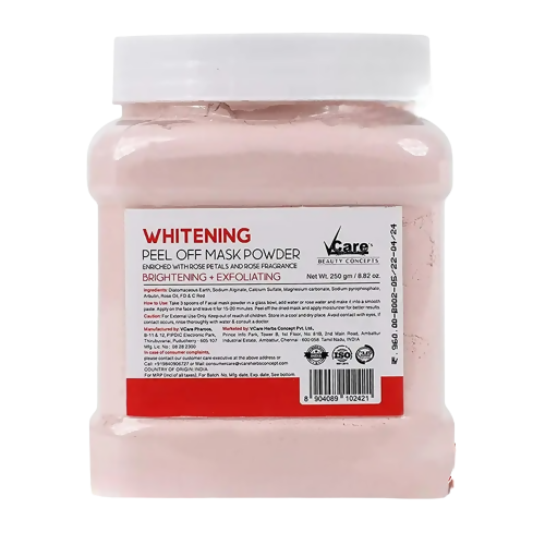Buy VCare Skin Whitening Rose Peel Off Mask Powder from DrMediCart, Ship from India to USA