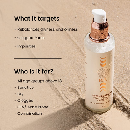 BiE Fresh Forward Deep Hydrating Cleanser With Glycerin & Sunflower Oil