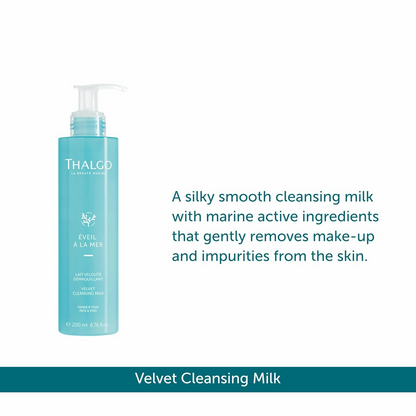 Thalgo Velvet Cleansing Milk - Gentle Cleansing Milk with Castor & Grape Seed Oils