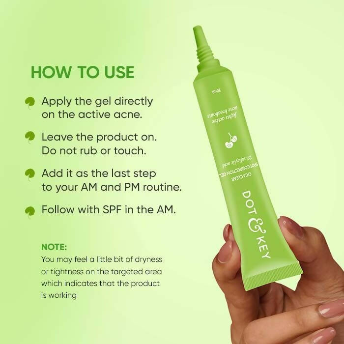 dot key cica acne spot correction gel with green tea buy in usa