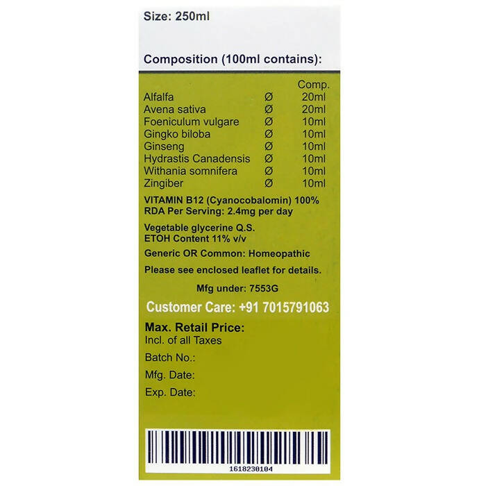 Prime Health Uk Alfalfa SF Tonic