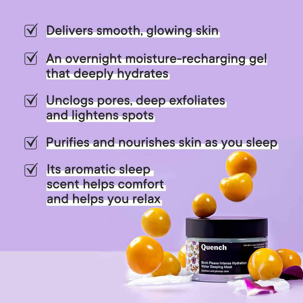 Quench Botanics Birch Please Intense Hydration Water Sleeping Mask - Korean Skincare