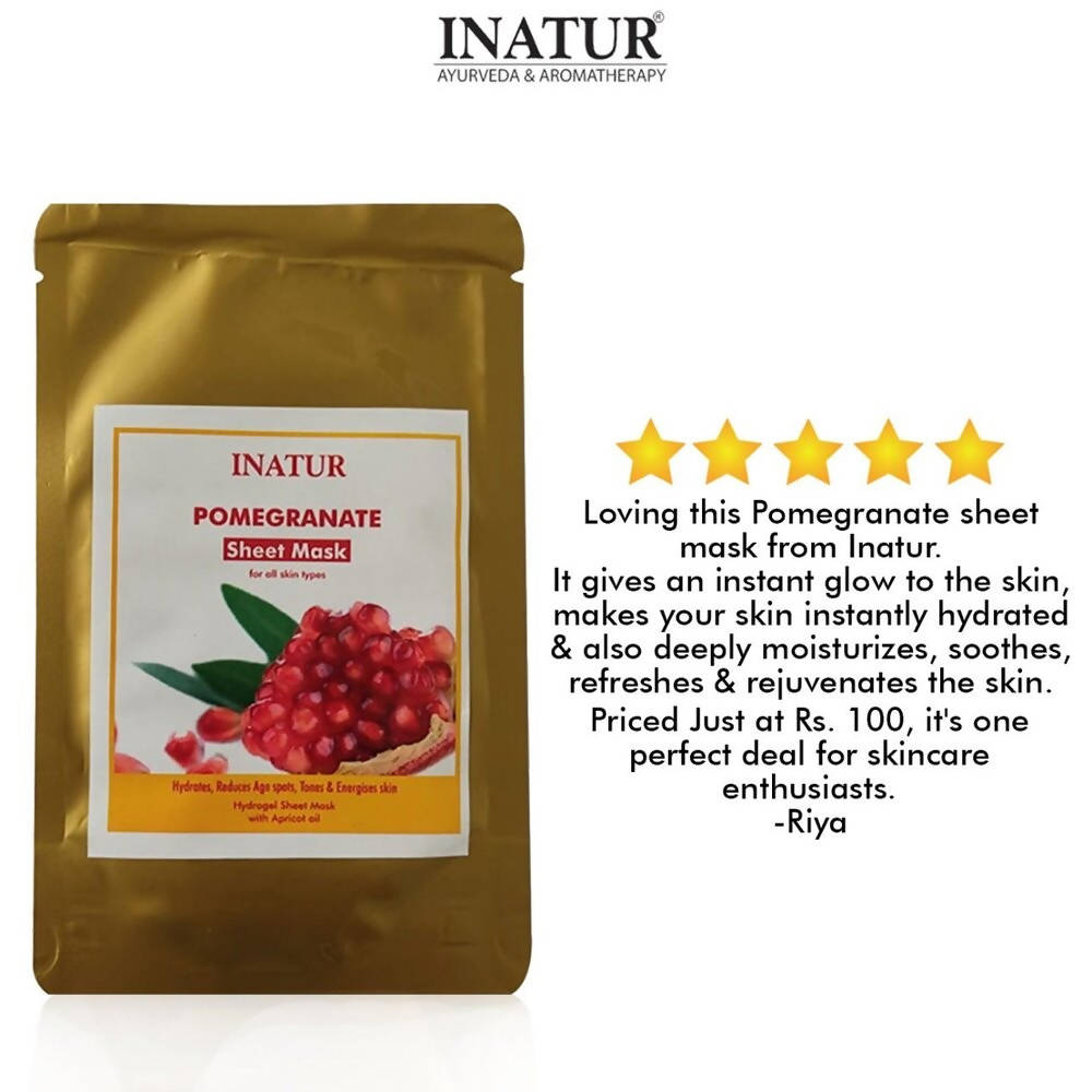 inatur pomegranate sheet mask buy in usa