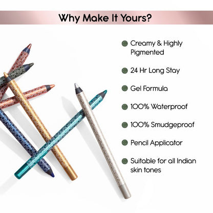 Kay Beauty By Katrina Kaif Gel Eye Pencil - Olive
